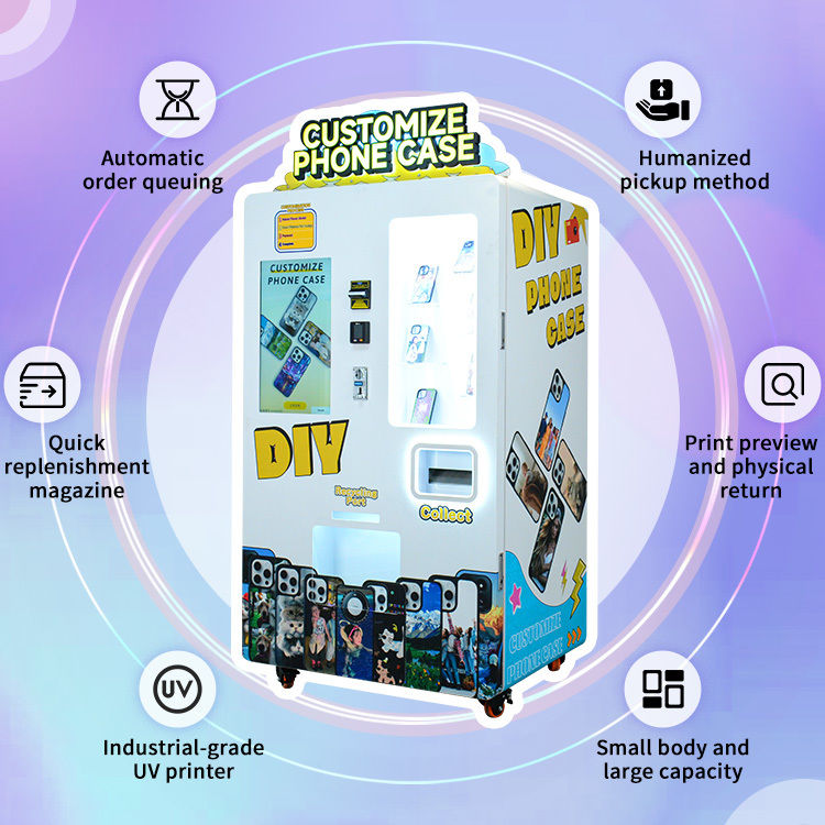 Samsung Compatible Custom Phone Case Vending Machine Easy Cash Payment Convenience