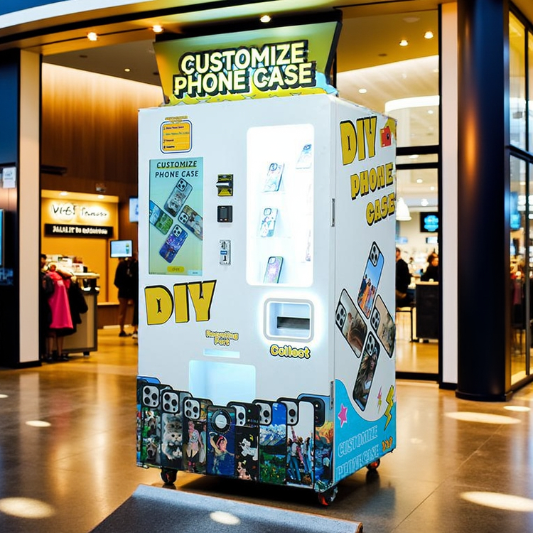 Compact 4G/Wi-Fi Phone Case Printing Vending Machine with 720dpi/1440dpi/2880dpi Resolutions and 220V Power Supply