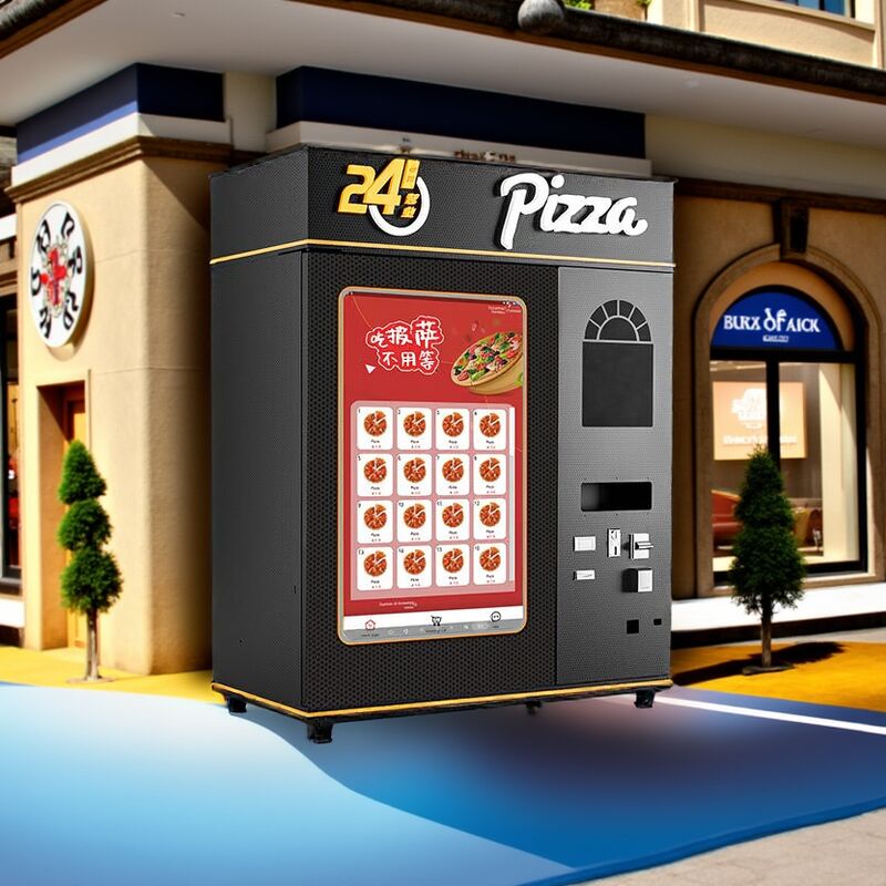 Automatic Frozen Pizza Vending Machine 24 Hour Service Commercial