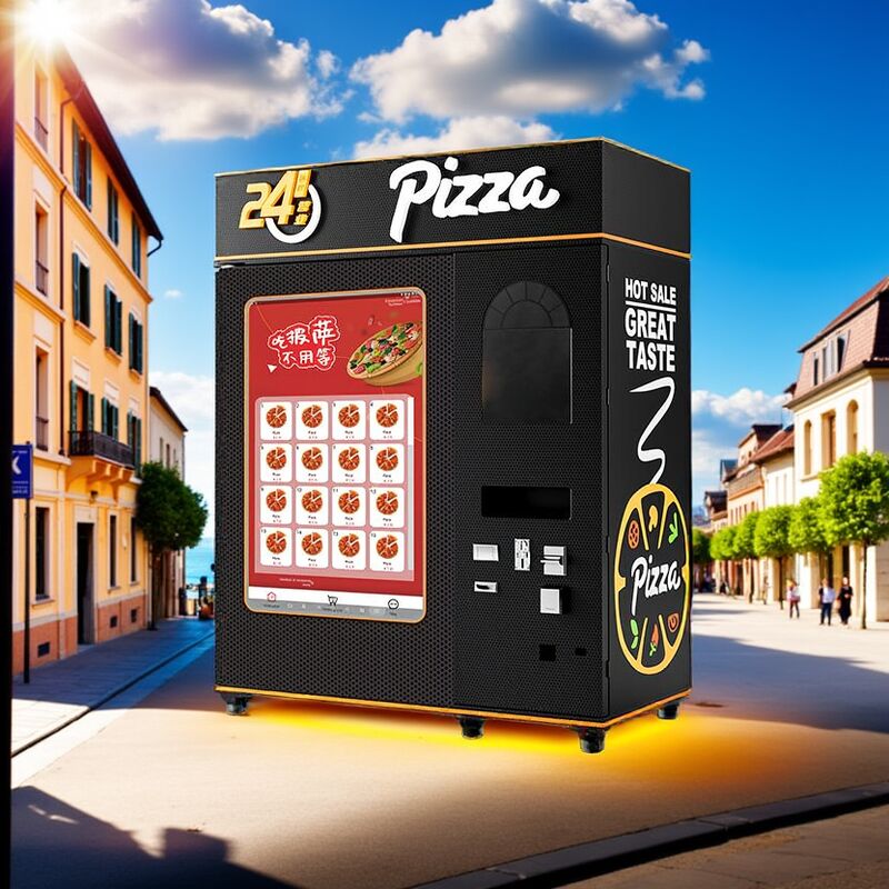 Self Service Pizza Vending Machine With Microwave Oven For Heating