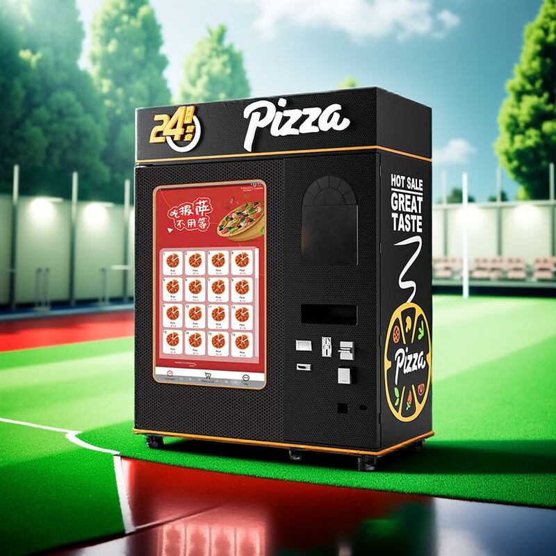 Fully Automatic Pizza Vending Machine with 32-inch Touch Screen Multi-Language Interface and 24/7 Availability