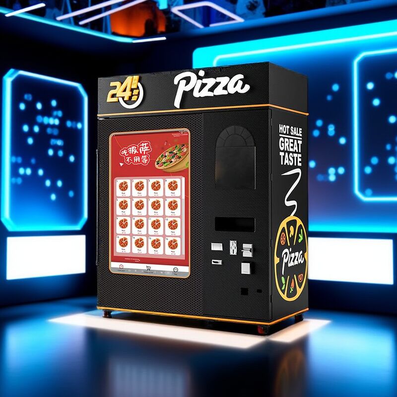 Fully Automatic Pizza Vending Machine with 32-inch Touch Screen, 3-5 Minute Cooking Time, and Multi-Language Interface