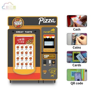 6800W Peak Power Pizza Vending Machine Up To 60 Pizzas Capacity Durable Metal Acrylic Plastic Perfect for Volume Pizza Production