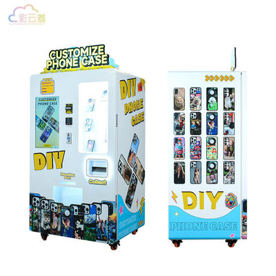 Convenient Metal/Plastic Phone Case Printing Vending Machine for Huawei Cash/Debit/Credit Payment Options