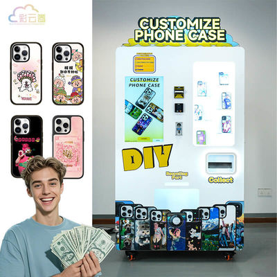 High Resolution Phone Case Printing Vending Machine 220V 2880Dpi Images
