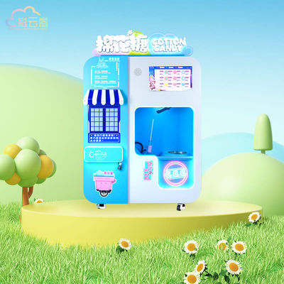 Electric Cotton Candy Vending Machine 110V 220V With LCD Screen