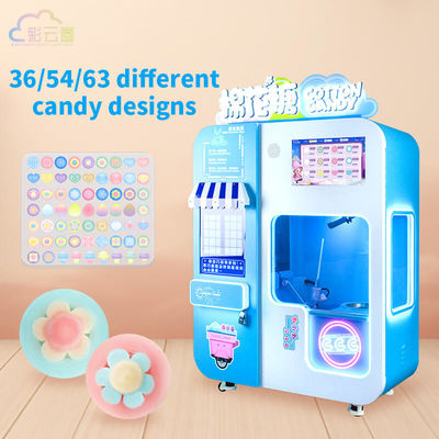 3000W Automatic Cotton Candy Vending Machine With 21.5 Inch Screen
