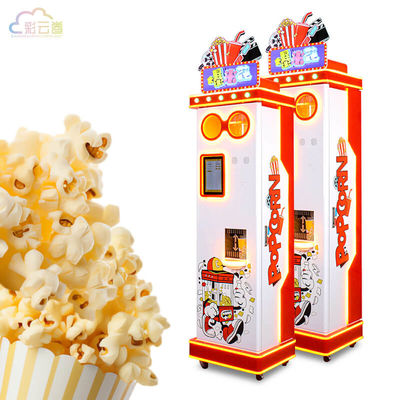 Coin Operated Popcorn Vending Machine 70KG 40g/cup Metal Acrylic Plastic Material