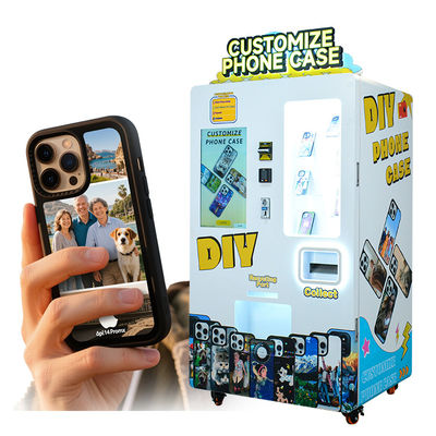 Cutting-Edge Payment System Cash/ Coin/ Credit Card/ QR Code for Capacity Mobile Case Printing Vending Machine