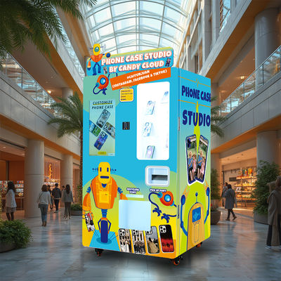 Variable Ink Droplet Technology Phone Case Printing Vending Machine with 27-inch LCD Touch Screen Display Cash Payment