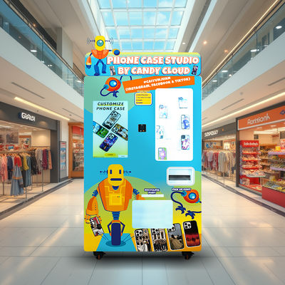 Steel Phone Case Printing Vending Machine with Cash Payment Method 220V/50Hz Power Supply