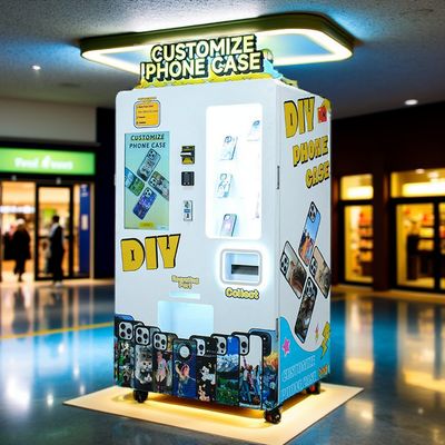 Compact 1500mm x 800mm x 600mm Phone Case Printing Vending Machine with 350kg Steel Chassis for High Traffic Areas