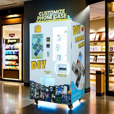 Compact 1500mm x 800mm x 600mm Phone Case Printing Vending Machine with 4G/Wi-Fi Network and 720dpi/1440dpi/2880dpi Printing Resolutions